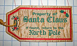 Santa Bag Property of Tag